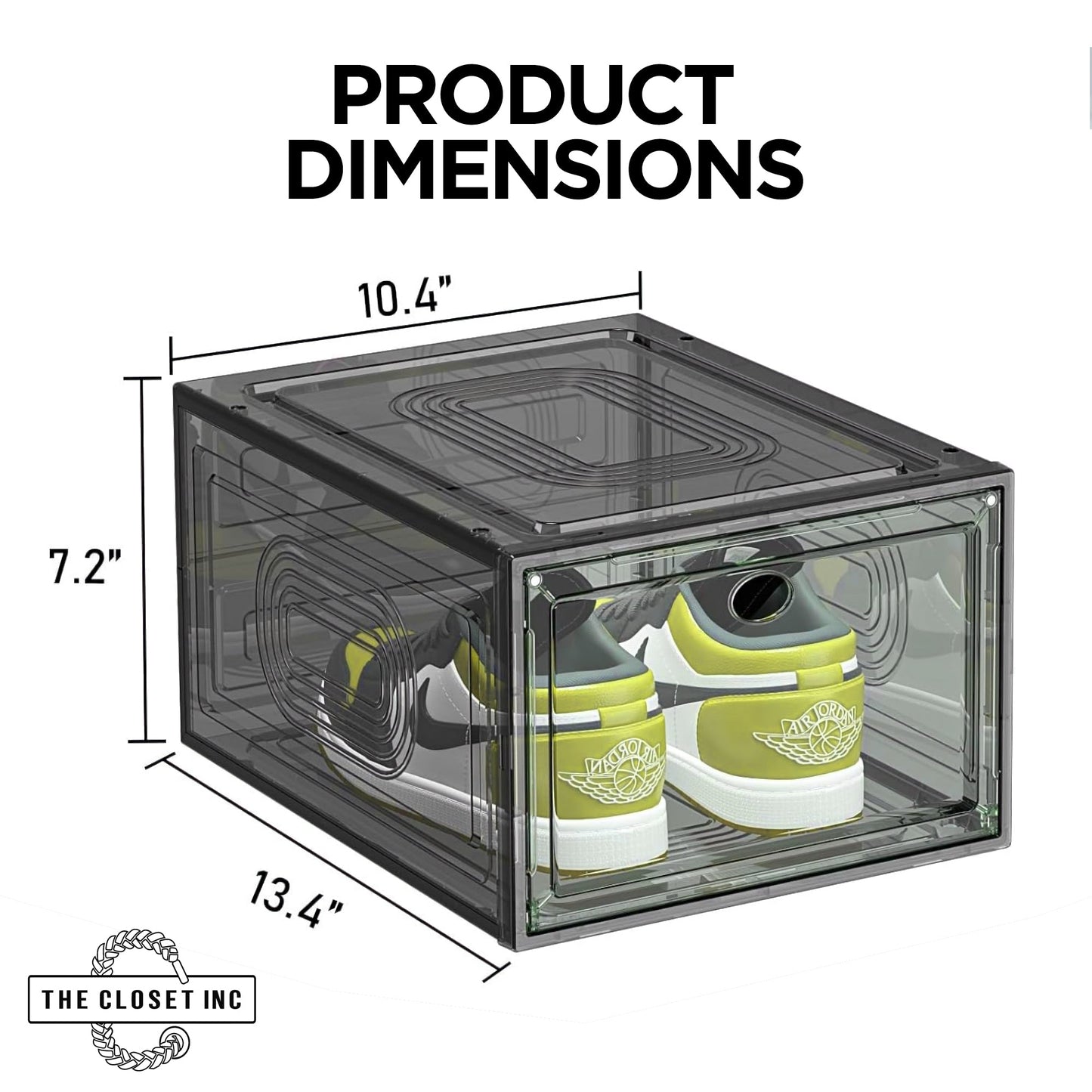 TCI Stackable Acrylic Shoe Case